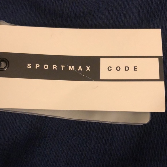 Sportmax Code Navy Blue Fit Flare Mini Dress Medium NWT - Picture 7 of 13